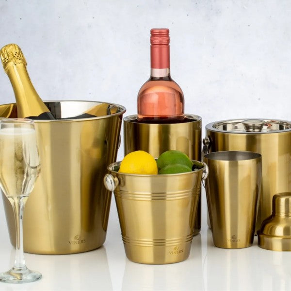 Viners Barware 1.3L Gold Double Wall Wine Cooler | 0302.236
