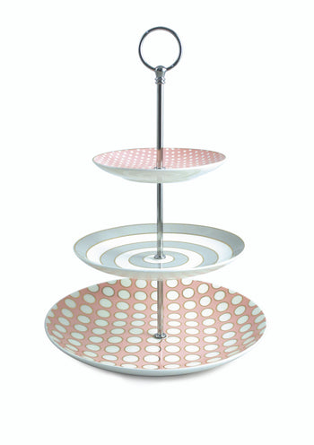 Spots & Stripes 3 Tier Afternoon Teacake Stand | 105928