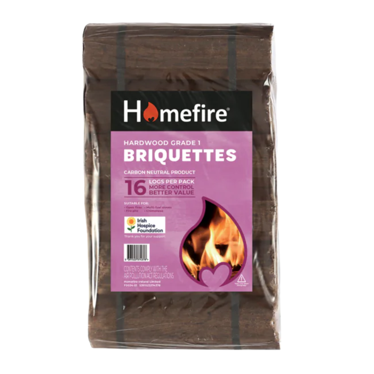 Homefire Hardwood Briquettes 10kg ( 16PK ) | EB16
