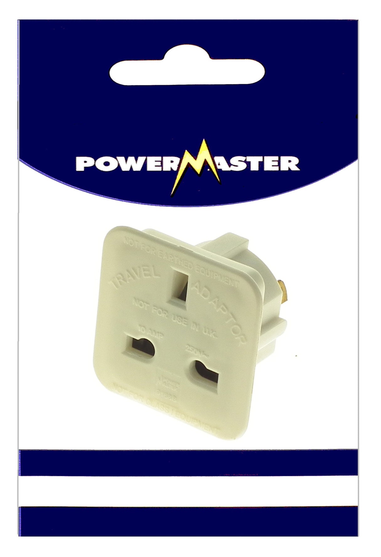Powermaster Travel Adaptor 2 Pin Flat 13A | 1378-20