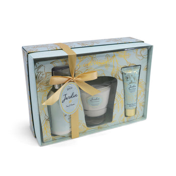 Jardin Pear & Freesia Candle and Handcream Tube & Pump Gift Set | 146495