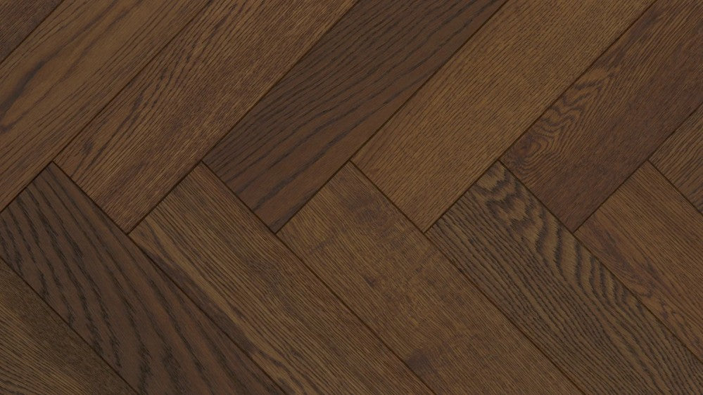 Herringbone Mountain Deep Smoked Oak Engineered Flooring 90mm | 1468