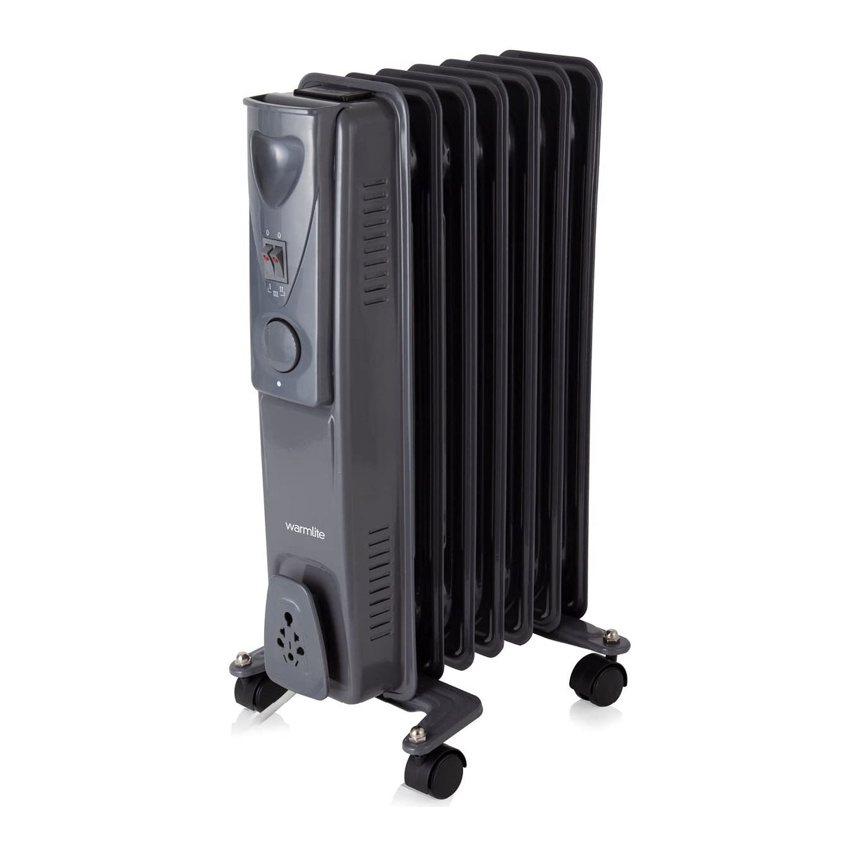 Warmlite 1.5kW Oil Filled Radiator - Dark Titanium | 1850-26