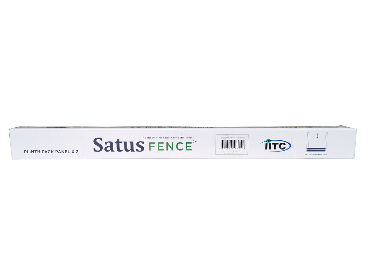 Satus Fence Plinth 1800x150x48mm - Merlin Grey - Pack x 2 | 22423105