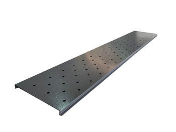 Satus Fence Round Holes Gate Trellis Panel 900mm - Merlin Grey | 22424115