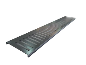 Satus Fence Vertical Lines Gate Trellis Panel 900mm - Merlin Grey | 22424120