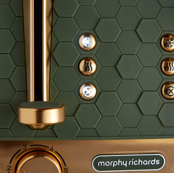 Morphy Richards Cassini 4-Slice Green Toaster - Olivine │ 243022