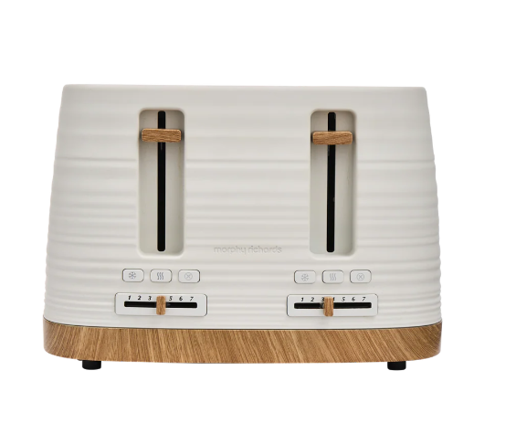 Morphy Richards Clay 4-Slice White Toaster - China Clay | 243102