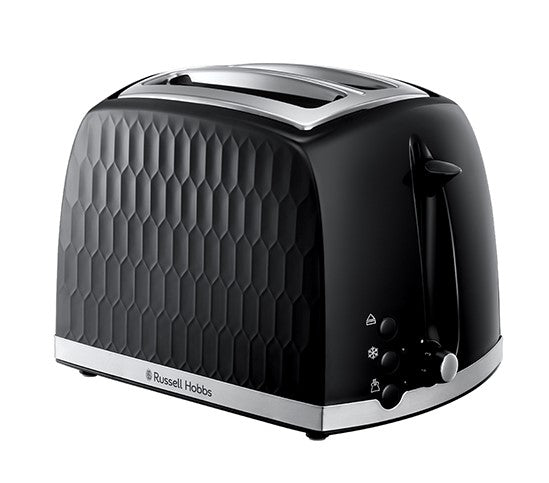 Russell Hobbs Honeycomb 2 slice Toaster - Black │ 2606100