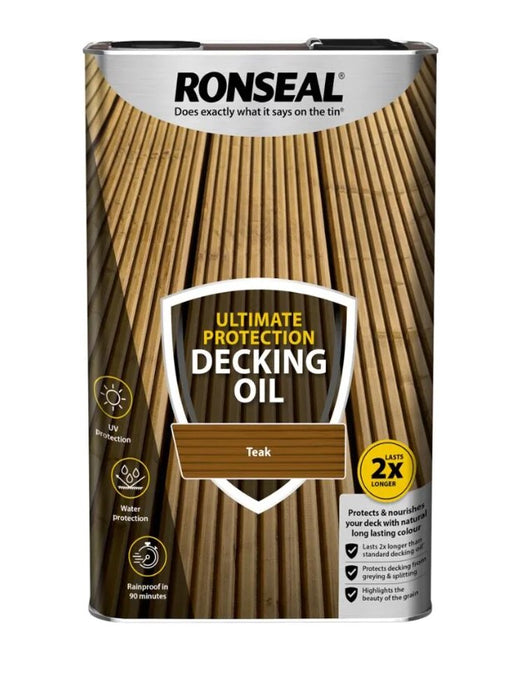 Ronseal Ultimate Decking Oil Teak 5L | 37296