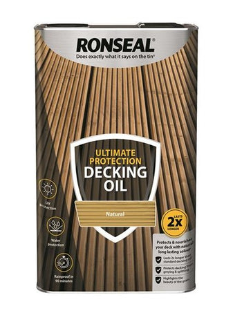 Ronseal Ultimate Decking Oil Natural 5L | 37297