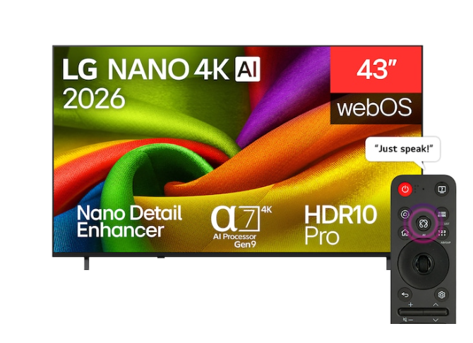 LG 55'' NANO 4K AI NU85 Smart TV | 55NU850B6LA.AEK
