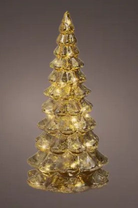 Indoor Micro LED Glass Tree Gold │ 489485