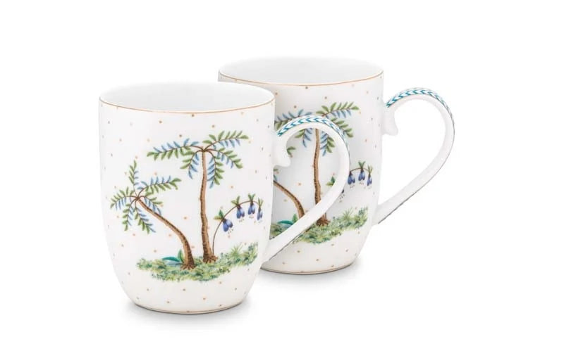 Set/2 Mugs Small Jolie Dots Gold 145ml │51.002.246