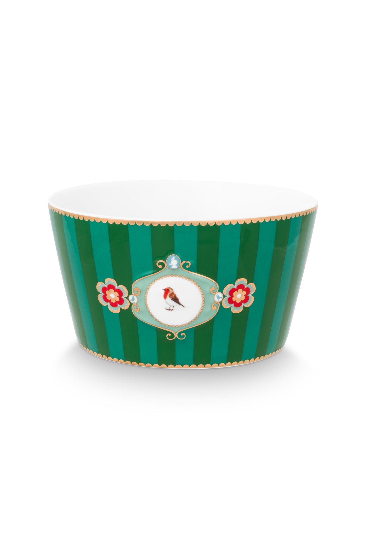 Love Birds Bowl Medallion Stripes Emerald & Green | 51.003.308