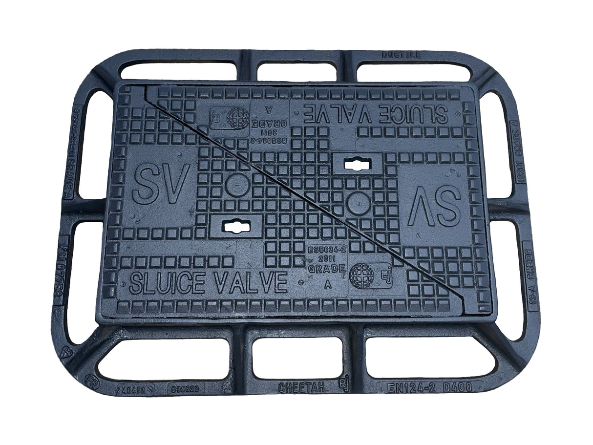 Cheetah D400 Sluice Valve Cover & Frame 445x280 Mm | 710351