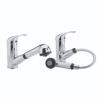 Adele Pull Out Single Lever Kitchen Sink Mixer - Chrome | 580307