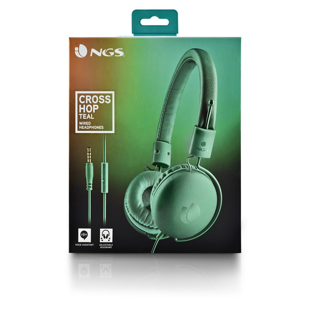 Cross Hop Wired Headphone - Teal | 620160