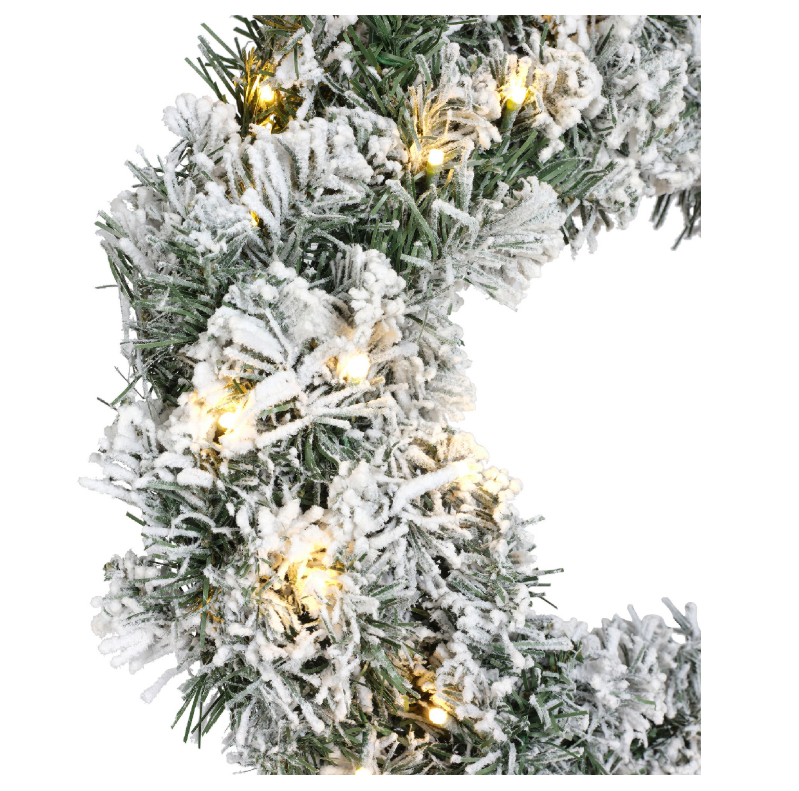 Led Imperial Wreath Snowy 50cm - Warm White | 680475