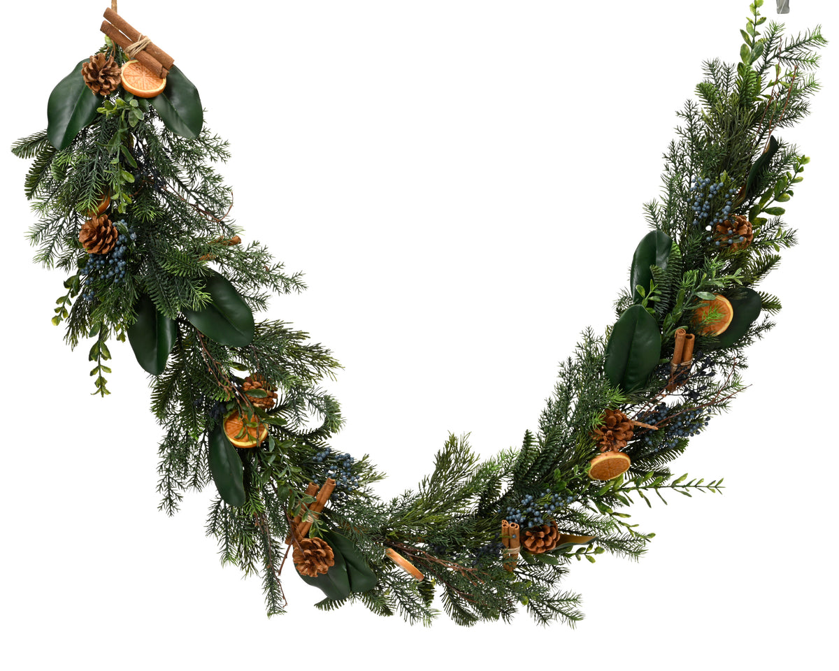 Orange & Cinnamon Garland 180cm | 687408