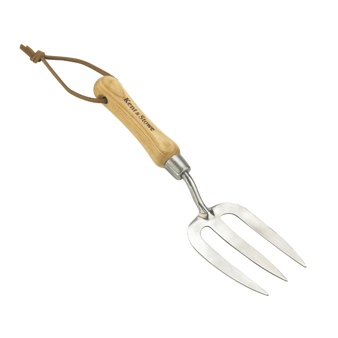 Kent & Stowe Stainless Steel Hand Fork with Ash Handle | 70100072
