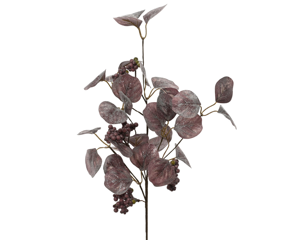 Polyester Purple Leaf Spray 55cm | 701860