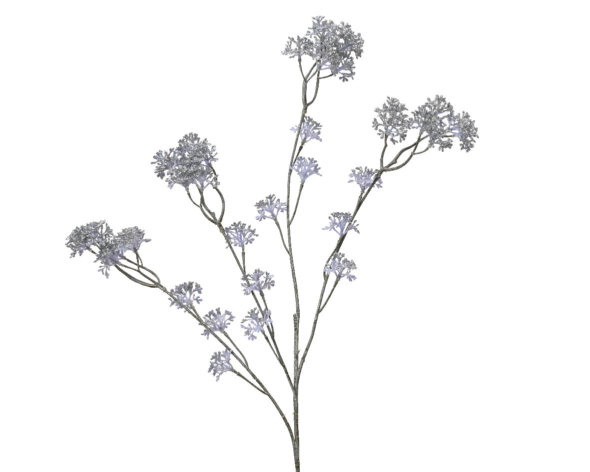 Plastic Branch Spray on Glitter with Shiny Finish Light Blue | 705110