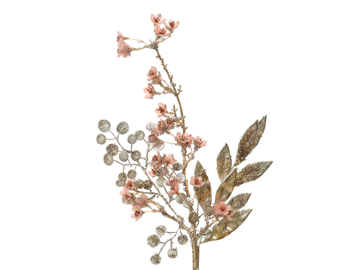Spray on Glitter Branch with Beads | 705147