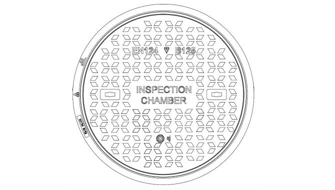 Inspection B125 Cover & Frame 450 Mm Dia | 710250