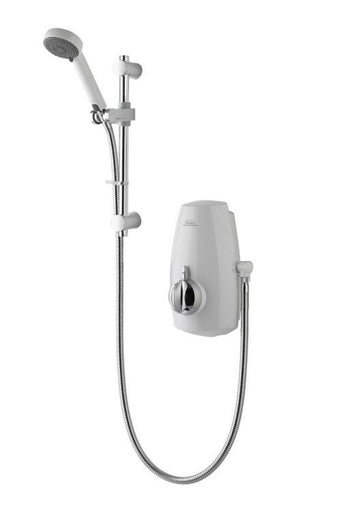 Aqualisa Aquastream Power Shower - White/Chrome | 813.40.21