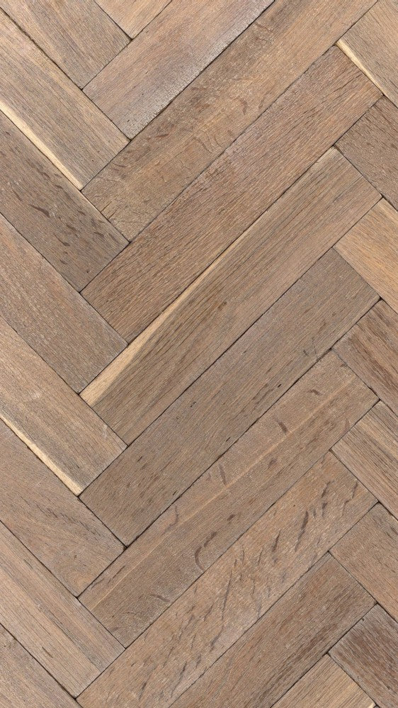 Block Double Smoked & Natural Oiled White Oak Tumbled Wood Solid Flooring 60mm | 9013A