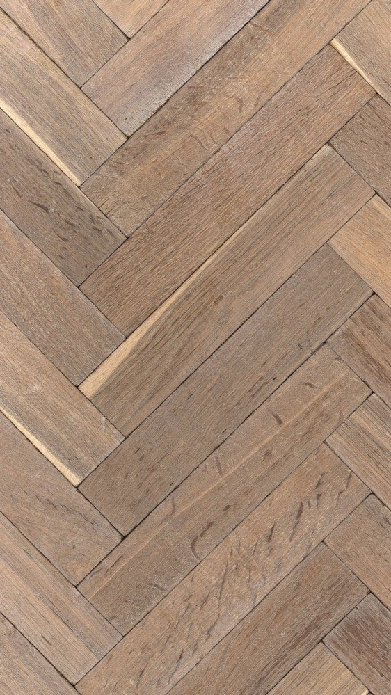 Block Double Smoked & Natural Oiled White Oak Tumbled Wood Solid Flooring 60mm | 9013A