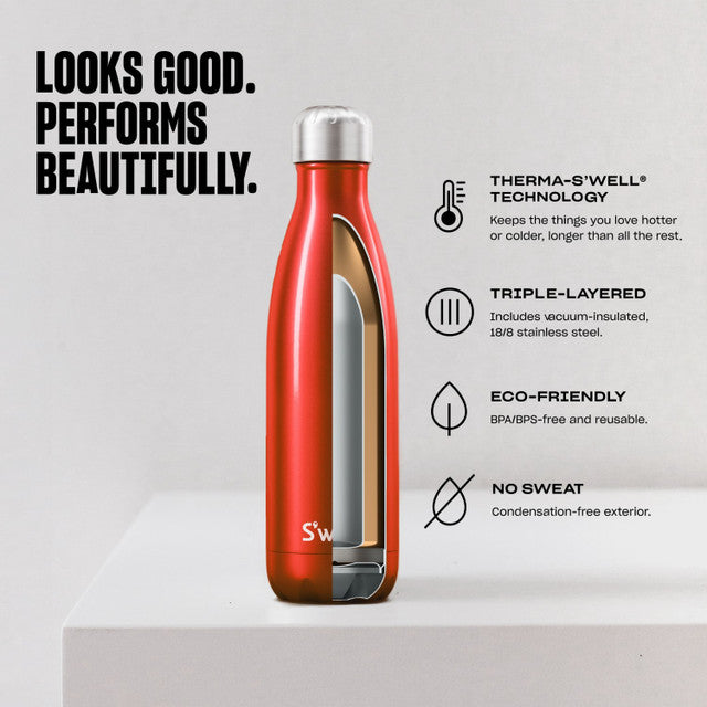 S'Well Green Foliage Bottle 500ml | 99630EU