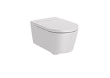 Round - Vitreous China Rimless Wall-Hung WC with Horizontal Outlet