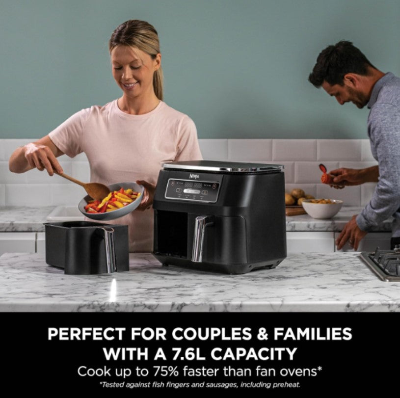 Ninja Foodi 4-in-1 Dual Zone Air Fryer 7.6L | AF200UK