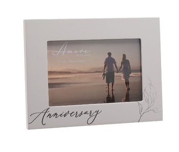Amore Grey Picture Frame Anniversary 6" X 4" | AM235