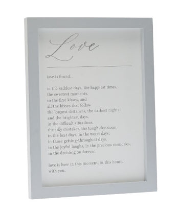 Amore Verse Plaque Love Is | AM240