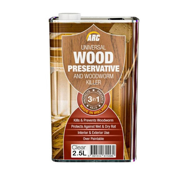ARC Wood Preservative & Woodworm Killer 2.5lt - Clear | AWPW002