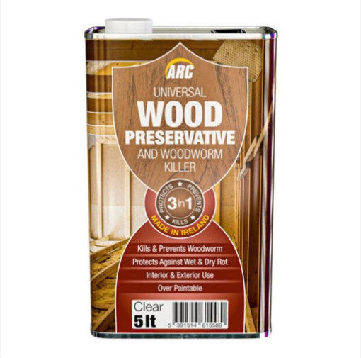 ARC Wood Preservative & Woodworm Killer 5lt - Clear | AWPW003