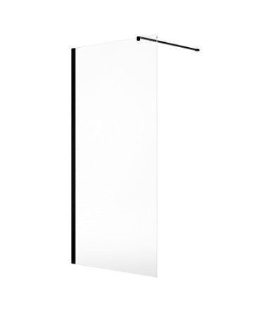 ASPECT 1400mm Wetroom Panel - Matt Black | AWRP1400MB