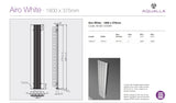 Airo Vertical Radiator - Aluminium White