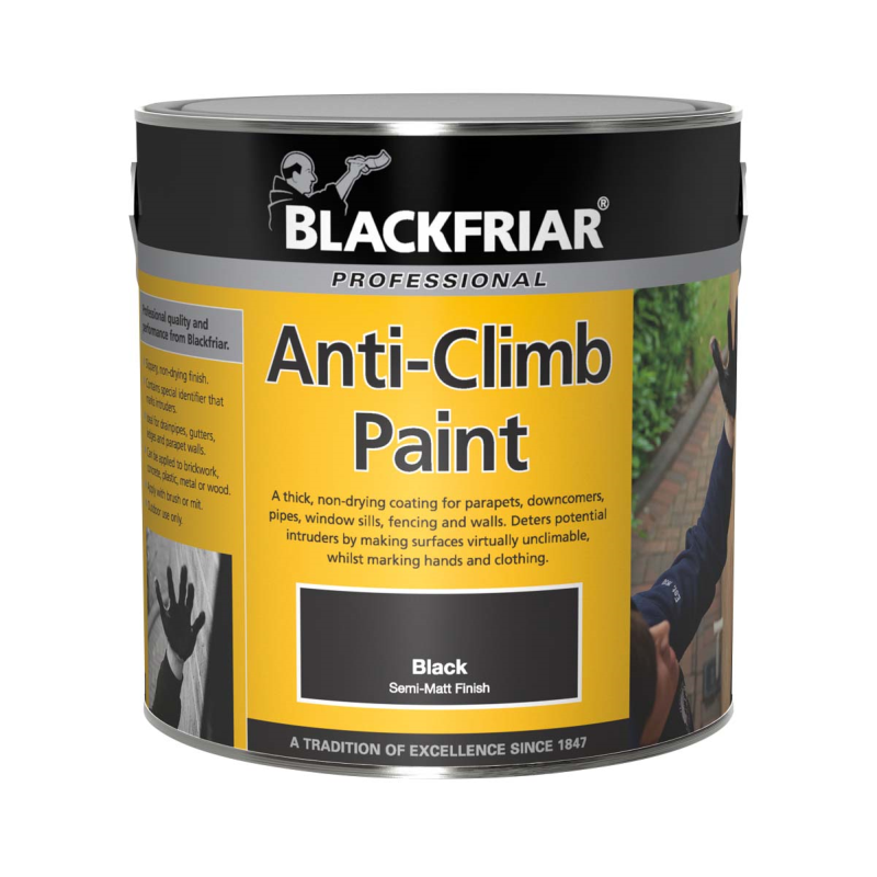 Blackfriar Prof Anti-Climb Paint 2.5L Black | BF360289