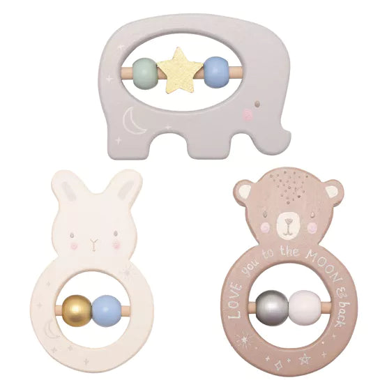 Bambino Wooden Animal Rattles | BM239