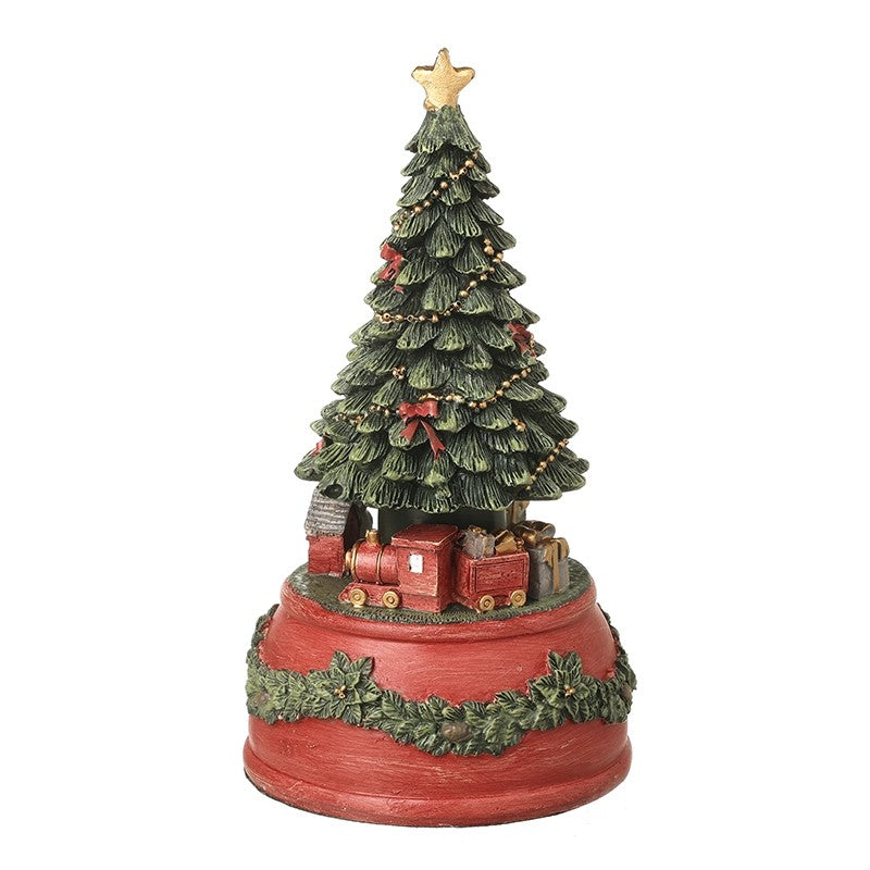 Heaven Sends Green Resin Christmas Tree Musical Decor | BVV047