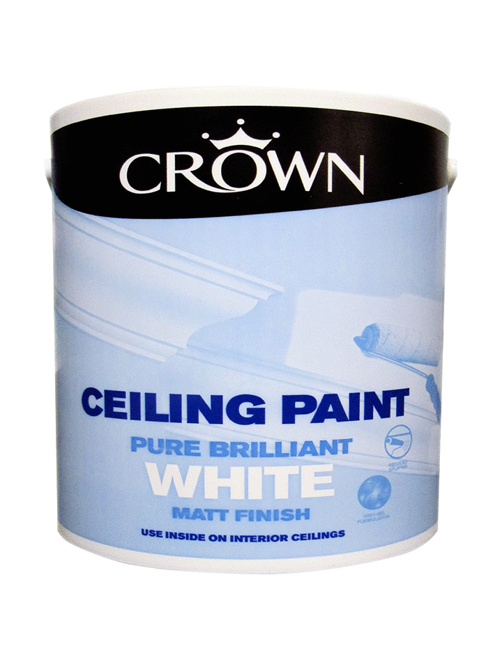 Crown 5L Ceiling Emulsion Paint - White | CRRCEPWHI500