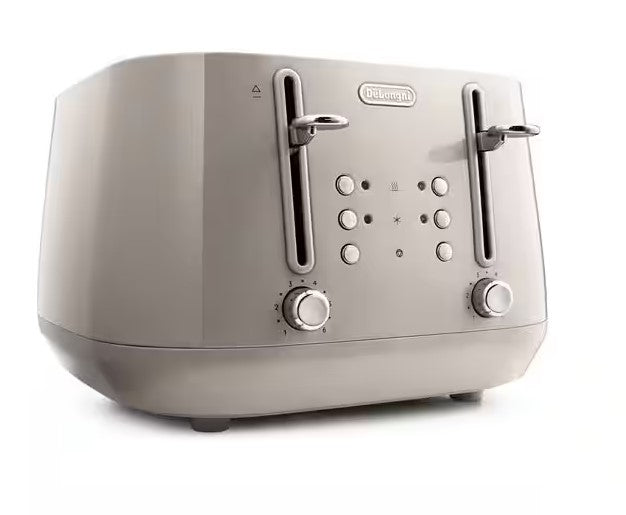 DeLonghi Eclettica 4 Slice Toaster - Beige | CTY4003.BG