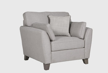 Cantrell 1 Seater Sofa - Light Grey | CTL-301-LTGY