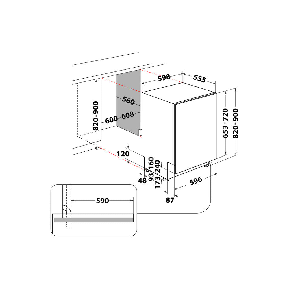 Indesit 14 Place Fully Integrated Dishwasher | D2I HL326 UK