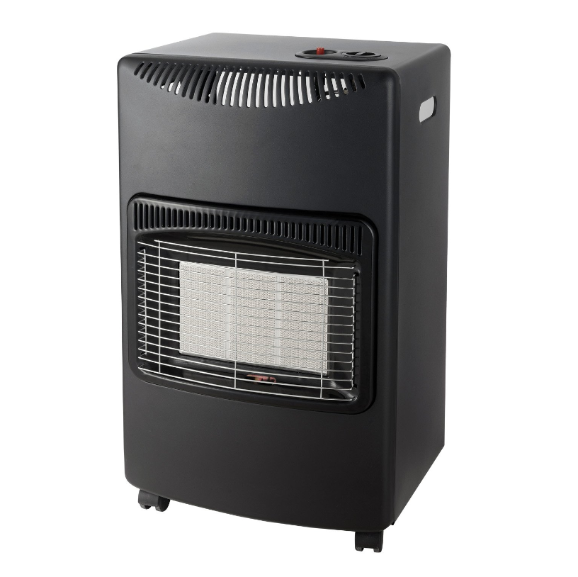 De Vielle Premium Mobile Gas Heater - Black | DEF974335