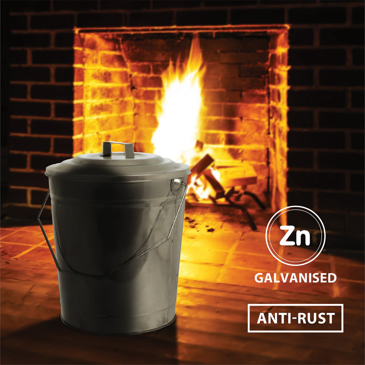 De Vielle Galvanised Coal Tub and Lid | DEF978470